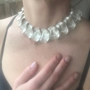 Sterling silver handmade “silver dollar” choker